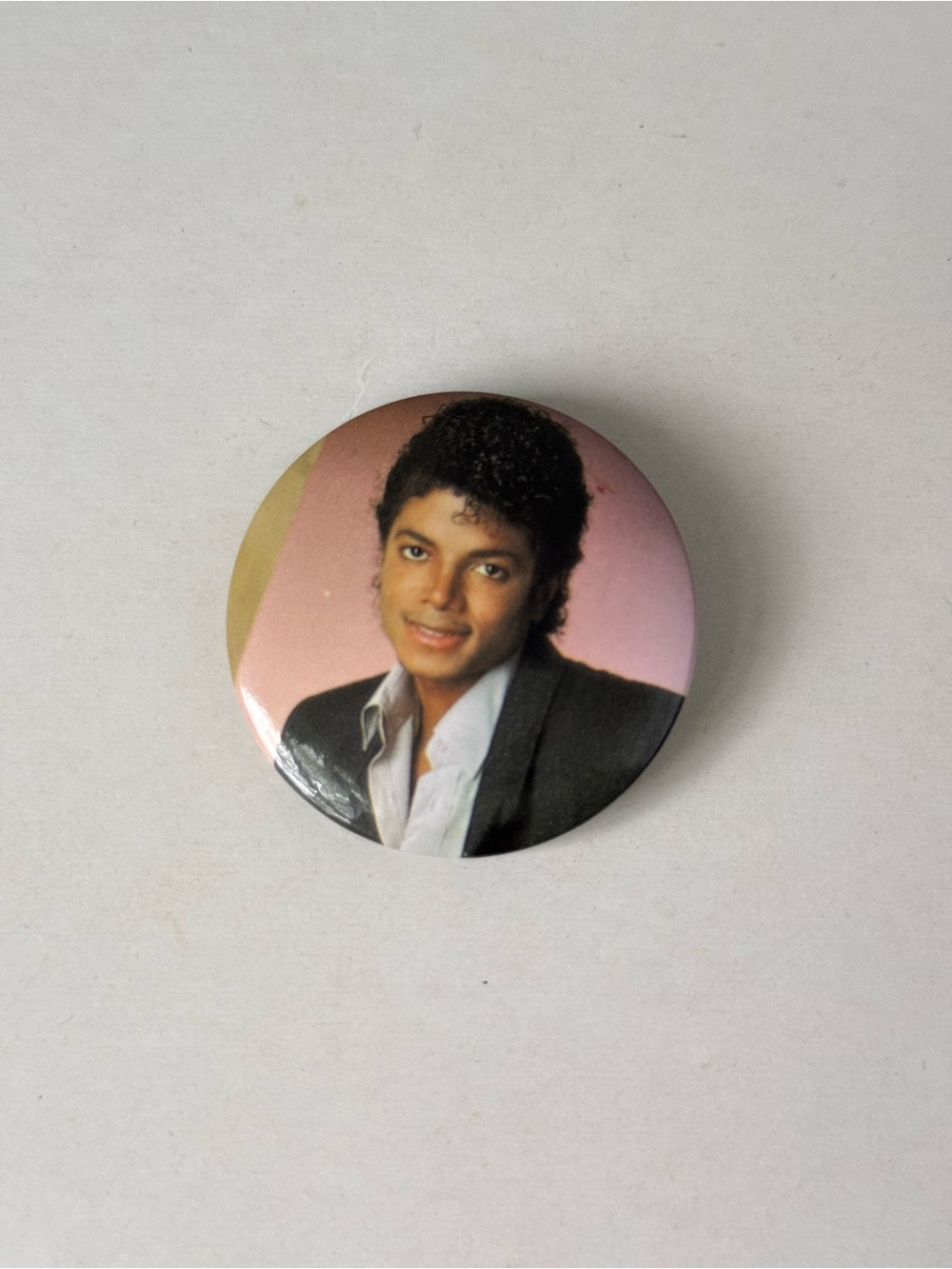 Vintage 1980s Michael Jackson Thriller Era Small Pin – Retro Music Memorabilia